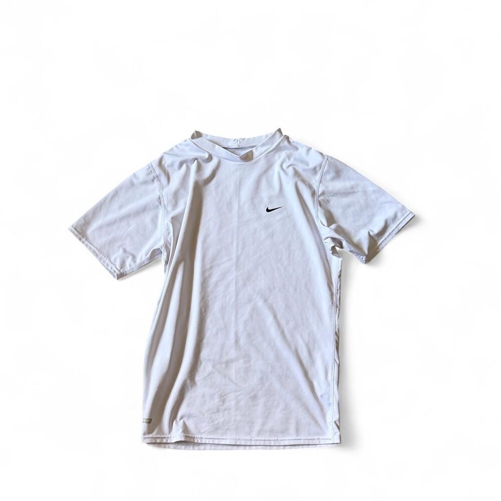Nike Women's White and Black T-shirt